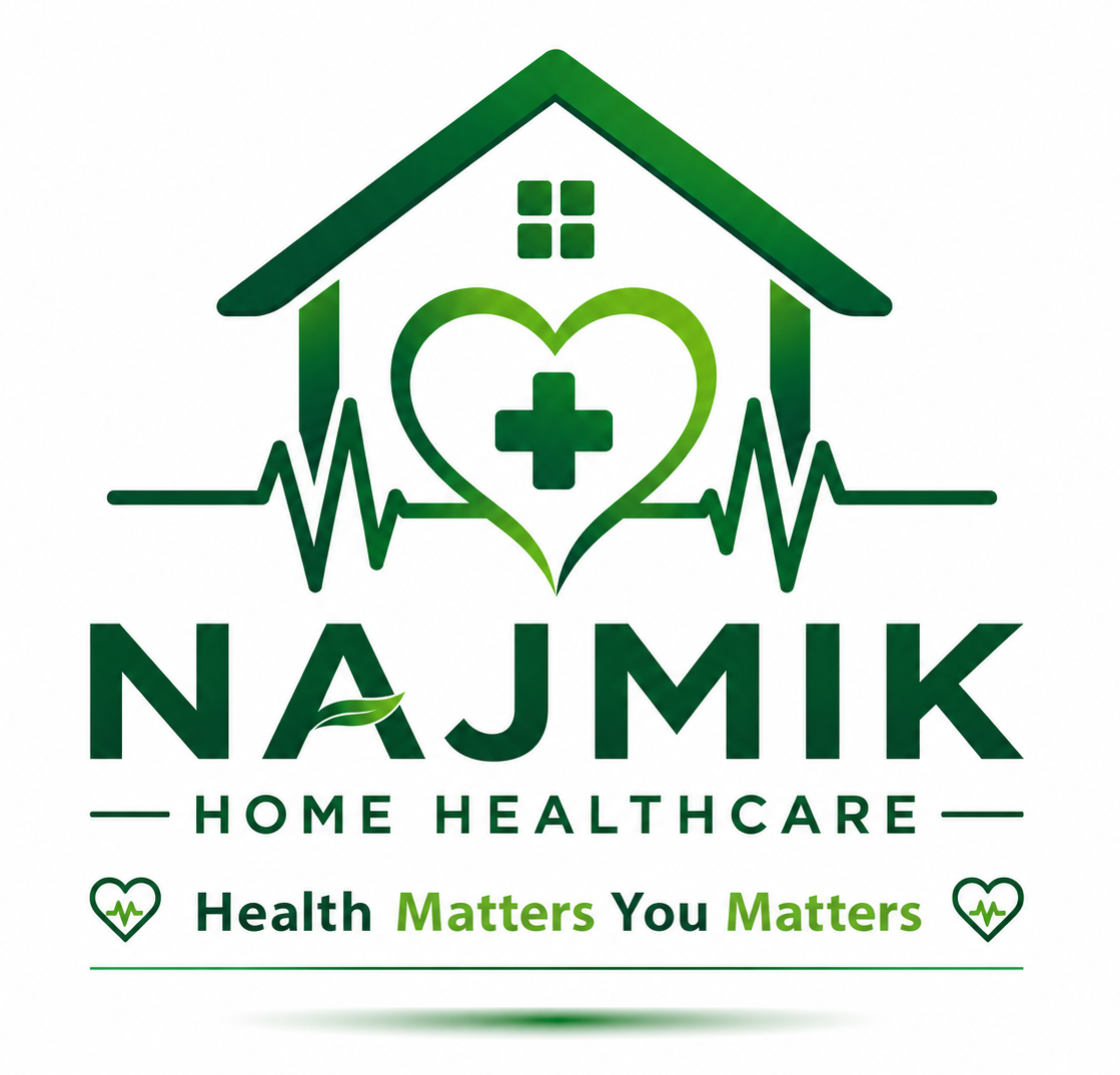 Najma Home Healthcare green logo